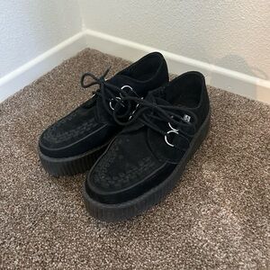SOLD TUK Creepers Black Suede